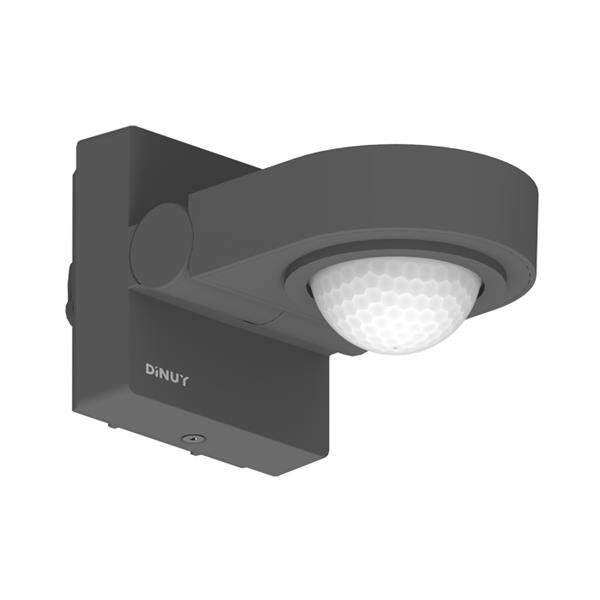 DINUY DM BRA B1N Detector de movimiento y presencia de pared y techo 270º Negro