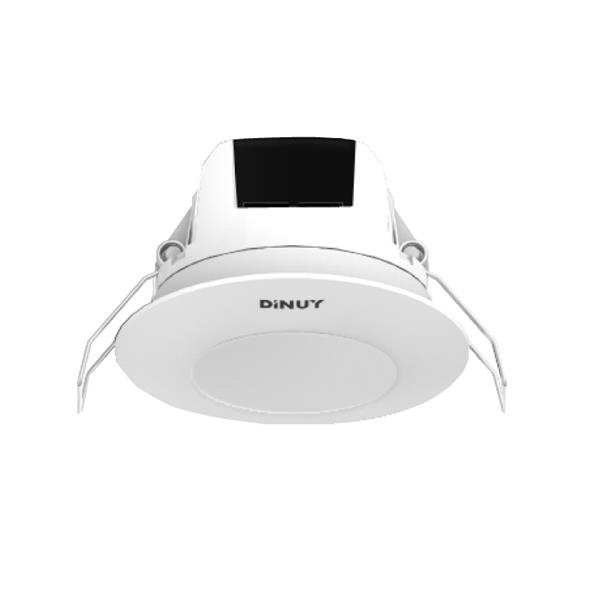 DINUY SE TEC 03B Luminaria de emergencia de empotrar en techo blanco