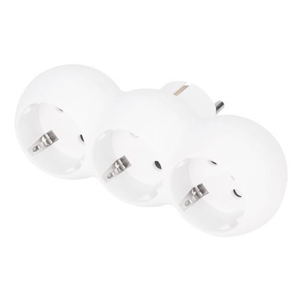 SIMON CL118901 Adaptador 3 tomas 16A frontales