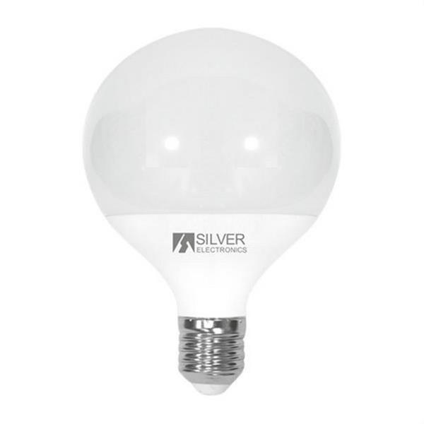 SILVER ELECTRONICS 980227 Lámpara LED globo E27 1270lm 12W 3000K 270° 25.000h