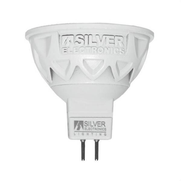 SILVER ELECTRONICS 460816 Lámpara LED Pro+ dicroica GU5.3 430lm 5W 5000K 38° 25.000h carcasa blanca