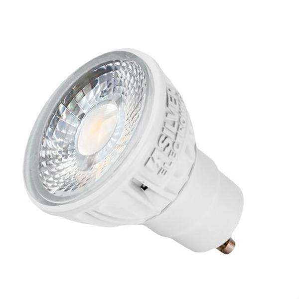 SILVER ELECTRONICS 460810 Lámpara LED Pro+ dicroica GU10 450lm 5W 5000K 38° 25.000h carcasa blanca