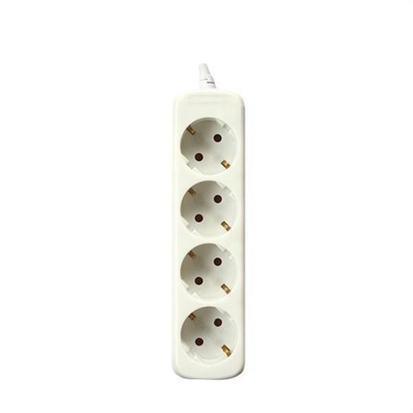 SILVER ELECTRONICS 9624 Base eléctrica multienchufe PROTEK CLASSIC 4 tomas sin interruptor cable 1,5m IP20 blanco