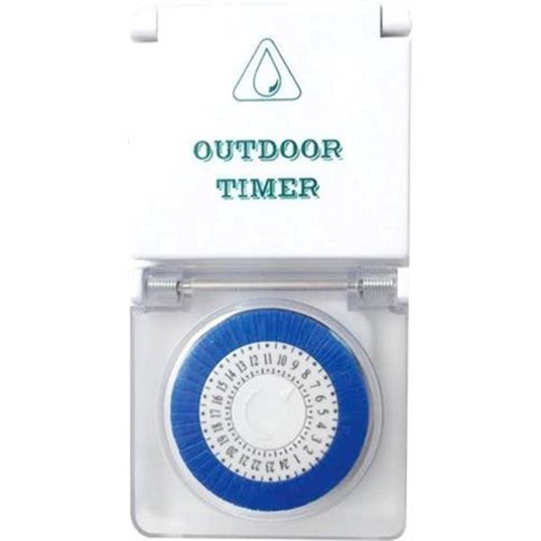 SILVER ELECTRONICS 49403 Programador analógico diario para exterior (24h) IP44 blanco