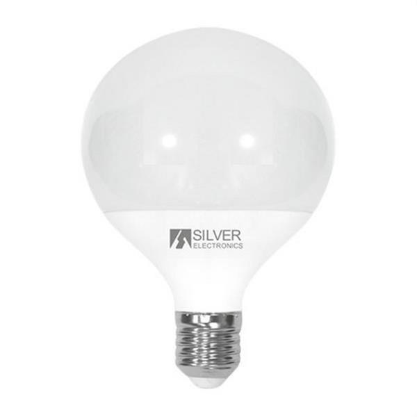 SILVER ELECTRONICS 981227 Lámpara LED globo E27 1270lm 12W 5000K 270° 25.000h