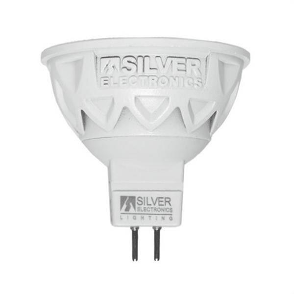 SILVER ELECTRONICS 440816 Lámpara LED Pro+ dicroica GU5.3 430lm 5W 3000K 38° 25.000h carcasa blanca