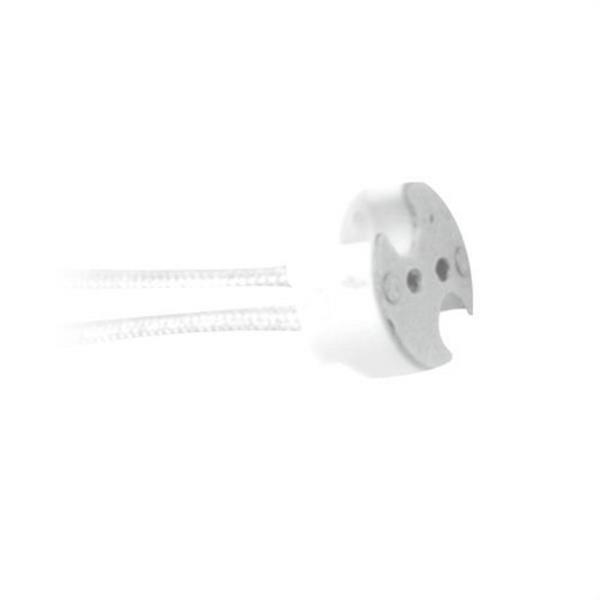 SILVER ELECTRONICS 490001 Portalámparas halógena para G4 GU5.3 GY6.35 cable 15cm