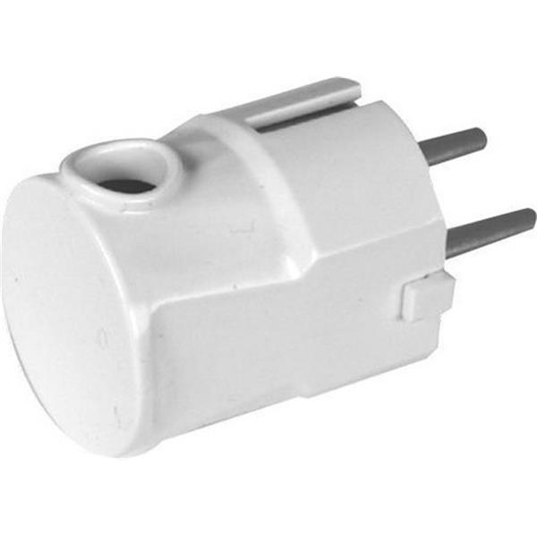 SILVER ELECTRONICS 9171 Clavija schuko macho 4,8mm lateral plástico