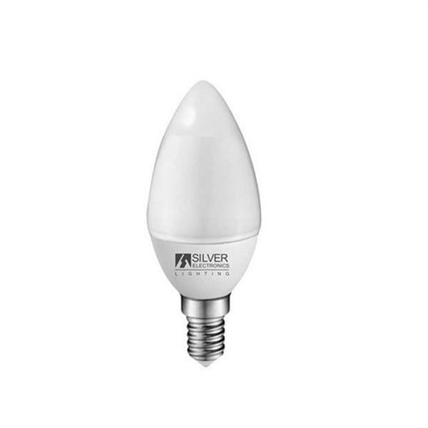 SILVER ELECTRONICS 1972214 Lámpara LEDECO vela E14 380lm 5W 4000K 160° 15.000h