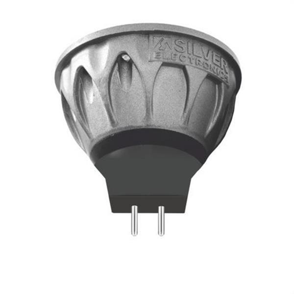 SILVER ELECTRONICS 461516 Lámpara LED EVO+ dicroica GU5.3 823lm 9W 5000K 38° 25.000h carcasa gris