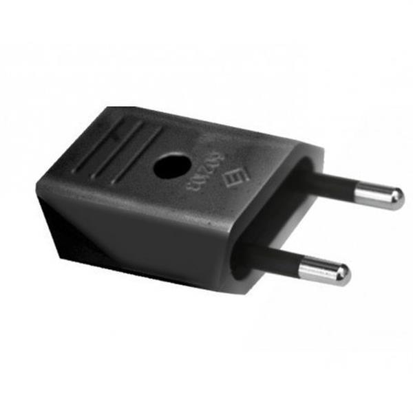 SILVER ELECTRONICS 9157 Clavija bipolar macho 10A 4mm plástico negro granel