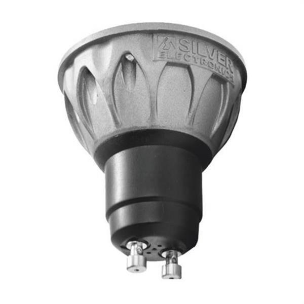 SILVER ELECTRONICS 461510 Lámpara LED EVO+ dicroica GU10 900lm 9W 5000K 38° 25.000h carcasa gris