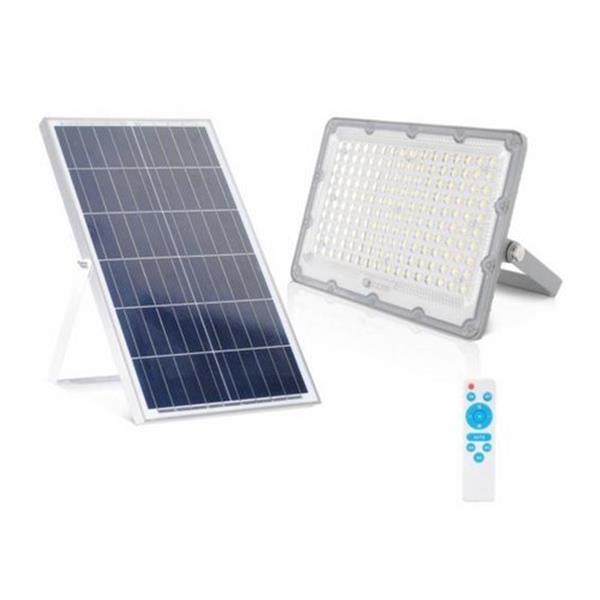 SILVER ELECTRONICS 174100 Proyector solar + panel solar + batería + mando a distancia 1500lm 100W 5000K IP65 90° 25.0