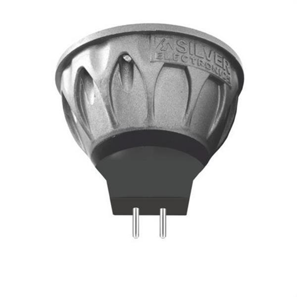 SILVER ELECTRONICS 451516 Lámpara LED EVO dicroica GU5.3 900lm 9W 4000K 38° 25.000h carcasa gris