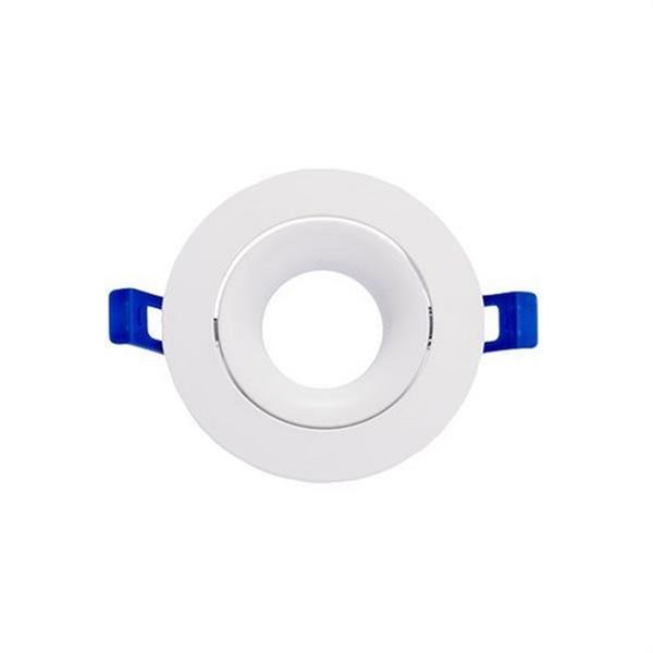 SILVER ELECTRONICS 911151 Aro circular basculante TALUS 6G 106x25mm corte 95mm aluminio blanco (GU10 no incluido)