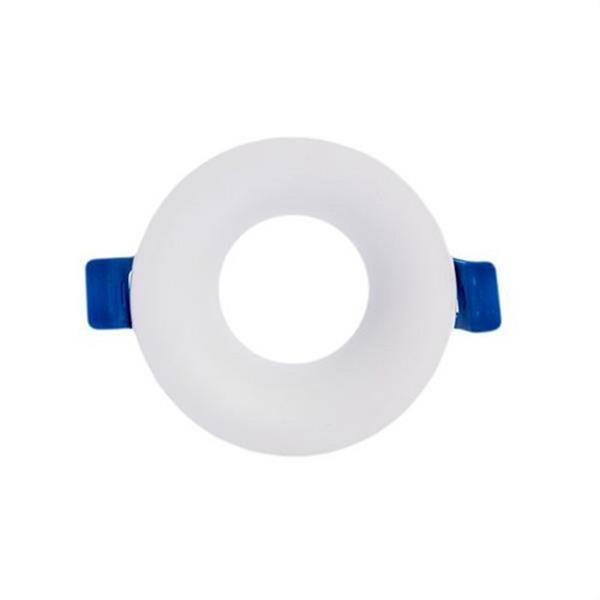 SILVER ELECTRONICS 910401 Aro de diseño TALUS fijo blanco (GU10 no incluido)