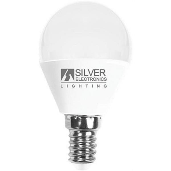SILVER ELECTRONICS 961714 Lámpara LED esférica E14 660lm 7W 5000K 160° 25000h