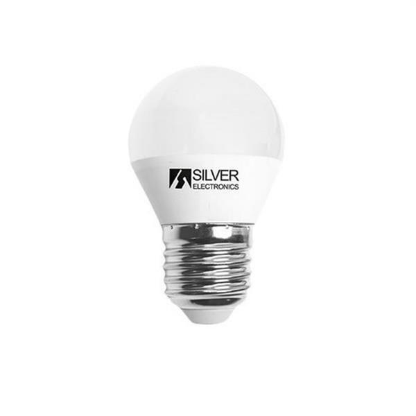 SILVER ELECTRONICS 962627 Lámpara LED esférica E27 560lm 6W 4000K 160° 25.000h