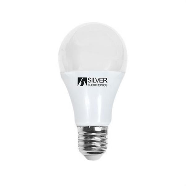 SILVER ELECTRONICS 980827 Lámpara LED estándar regulable E27 640lm 8W 3000K 170° 25.000h