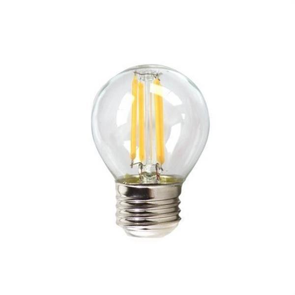 SILVER ELECTRONICS 960327 Lámpara LED esférica de filamento E27 450lm 4W 3000K 20000h transparente