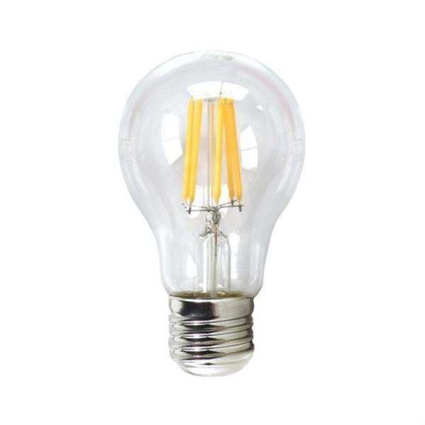 SILVER ELECTRONICS 980627 Lámpara LED estándar de filamento E27 700lm 6W 3000K 20.000h transparente