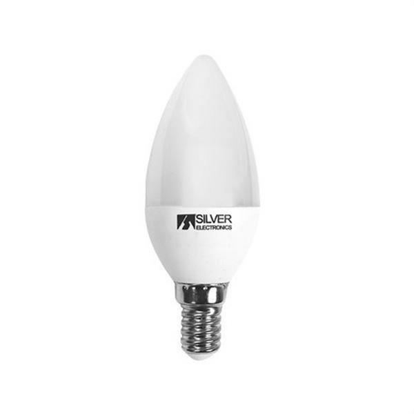 SILVER ELECTRONICS 972614 Lámpara CERAMIC led vela E14 6W 4000K