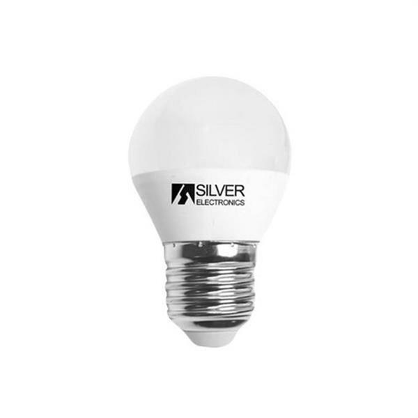 SILVER ELECTRONICS 961727 Lámpara led esférica E27 7W 5000K 620lm