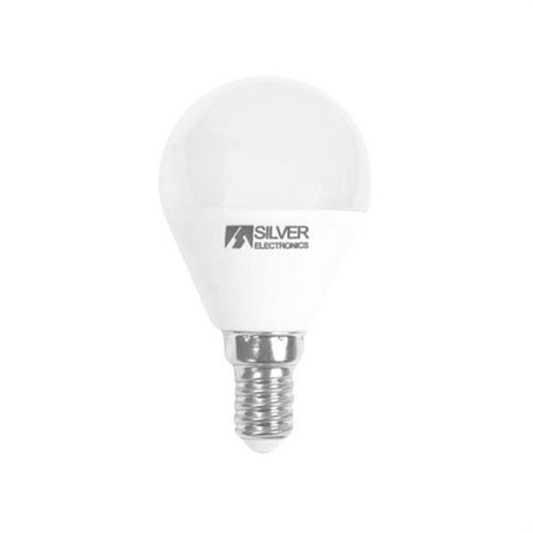SILVER ELECTRONICS 960714 Lámpara led esférica E14 7W 3000K 620lm