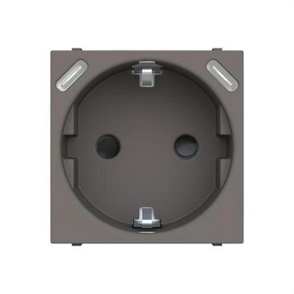 NIESSEN N2288.3 AN Base de enchufe Schuko +USB-C+C - 2 módulos antracita