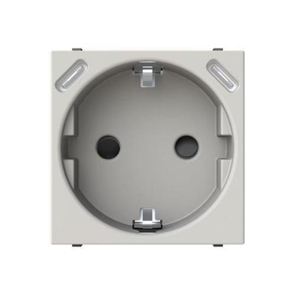 NIESSEN N2288.3 DN Base de enchufe Schuko +USB-C+C - 2 módulos duna
