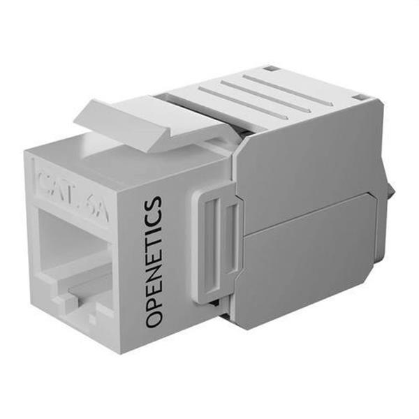 OPENETICS 5827 Conector RJ45 Cat. 6A UTP hembra 180º tool-less blanco