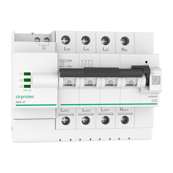 CIRPROTEC 79706116 Protector contra sobretensiones combinadas (UNE-EN IEC 63052) (P+T) IGA de 40A tipo 2 15kA 