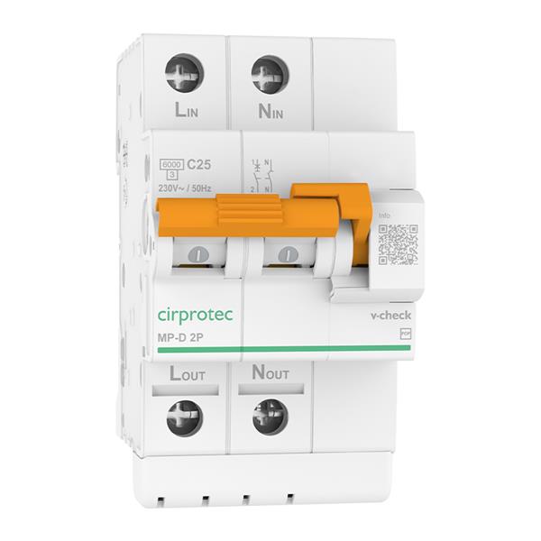 CIRPROTEC 79706225 Protector contra sobretensiones permanentes (UNE-EN IEC 63052) IGA de 1P+N incorporado