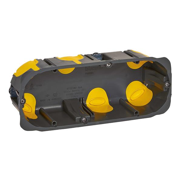BTICINO PB506NN Caja de empotrar para tabique hueco, 6 módulos, 183x71x52mm