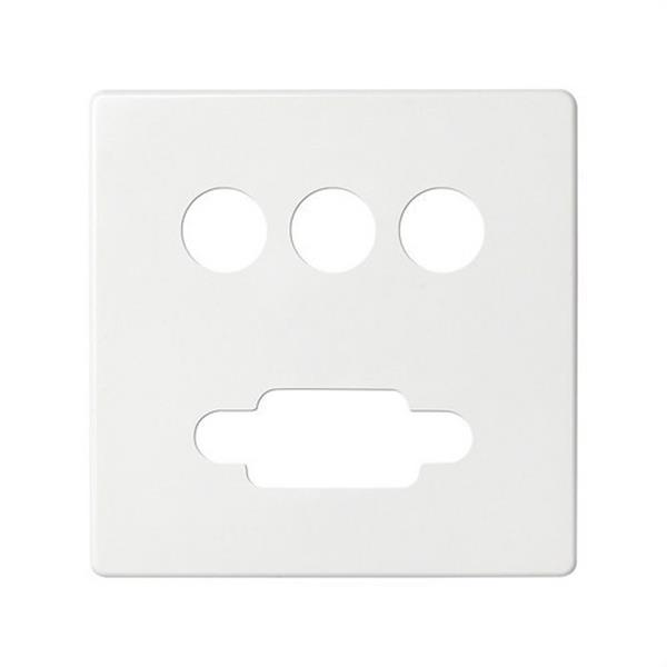 SIMON 8200092-030 Placa SIMON 82 para conector VGA+3RCA blanco