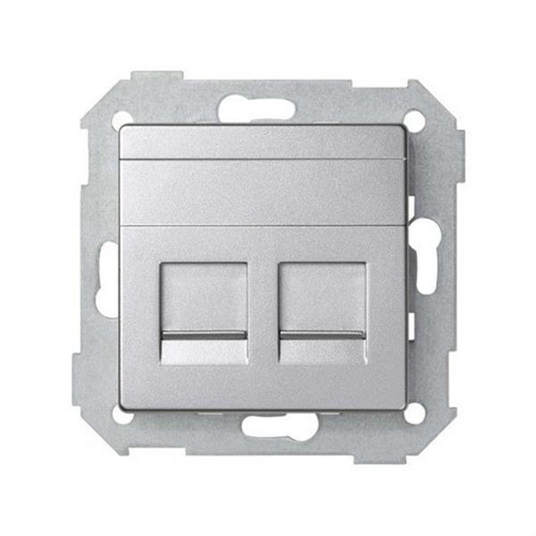 SIMON 82006-93 Placa V&D plana CG SIMON DETAIL 82 2 RJ-45AMP