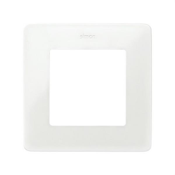 SIMON 8200610-230 Marco SIMON DETAIL 82 con 1 elemento blanco base aluminio