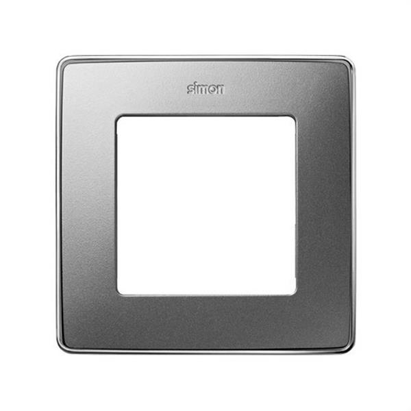 SIMON 8201610-093 Marco SIMON DETAIL 82 con 1 elemento aluminio frio base en cromo