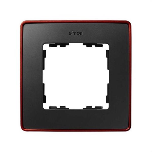 SIMON 8201610-252 Marco SIMON DETAIL 82 con 1 elemento grafito base rojo