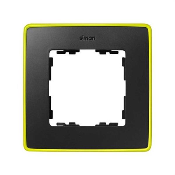 SIMON 8201610-262 Marco SIMON DETAIL 82 con 1 elemento grafito base amarillo fluorescente