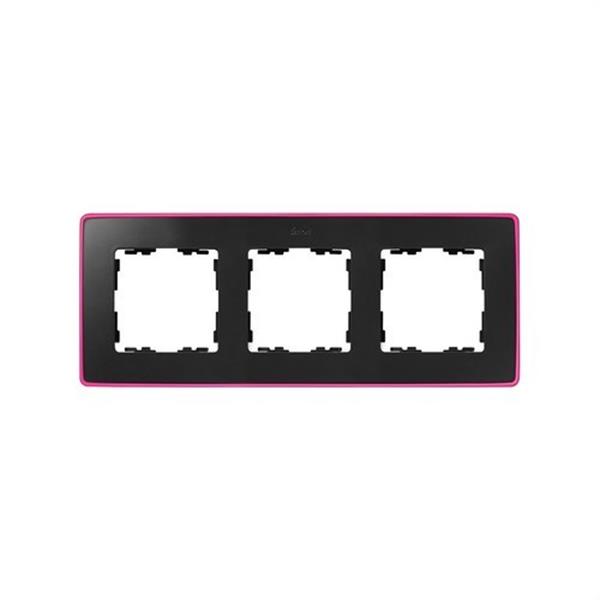 SIMON 8201630-261 Marco SIMON DETAIL 82 con 3 elementos grafito base rosa fluorescente