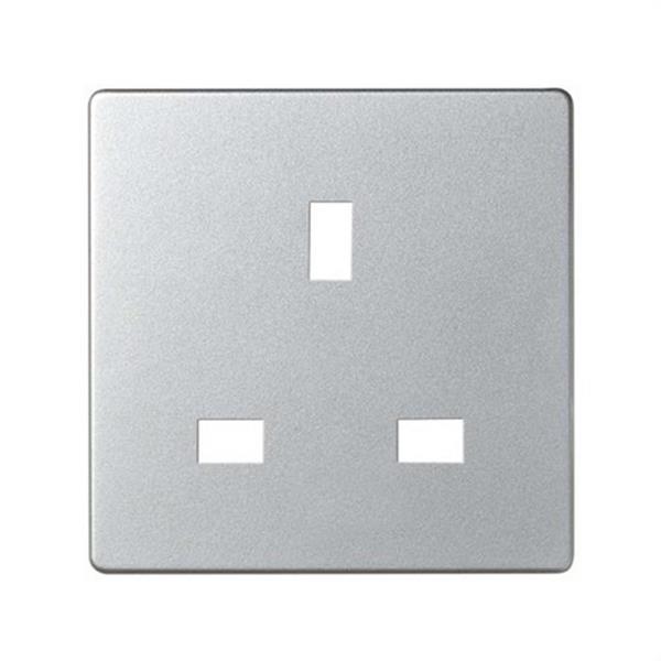 SIMON 82045-33 Tapa enchufe británica SIMON 82 aluminio
