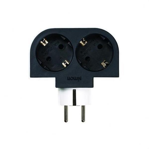 SIMON CL610308 ADAPTADOR GIRATORIO PLUG 2 TOMAS