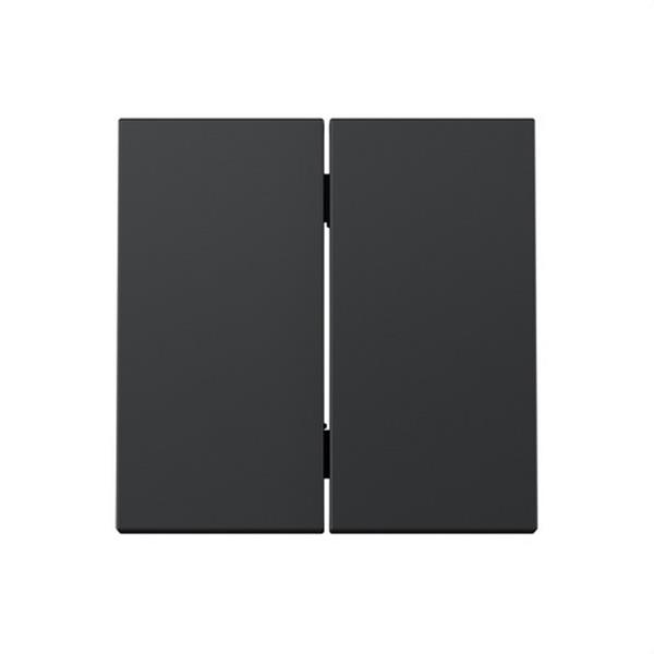 SIMON 36010026-098 Tecla doble Serie 360 para mecanismos pulsante negro