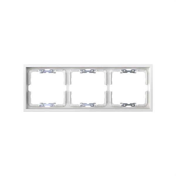 SIMON 36000630-190 Marco 3 elementos Serie 360 blanco con alineador blanco