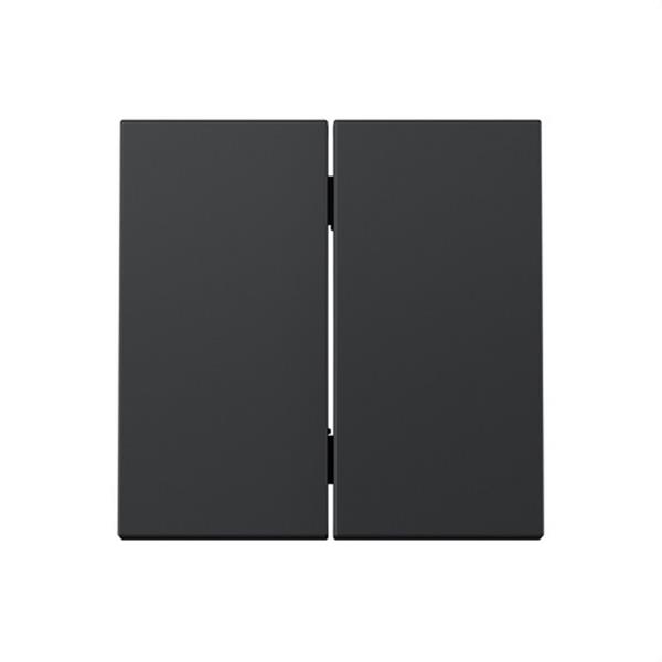 SIMON 36000126-098 Tecla Serie 360 para doble cruzamiento basculante negro