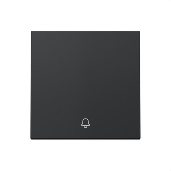 SIMON 36010017-098 Tecla individual grabado campana pulsante Serie 360 negro