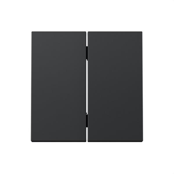 SIMON 36000026-098 Tecla doble Serie 360 para mecanismos Serie 75 basculante negro