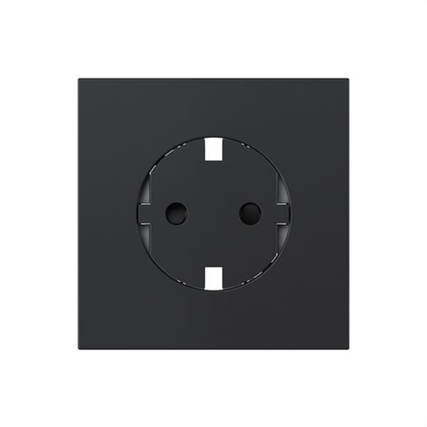 SIMON 36000435-098 Tapa para enchufe schuko CLEAN modular Serie 360 negro