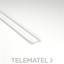 LUZ NEGRA 03.015 Perfil LED FRANKFURT lacado en blanco texturado 2 metros